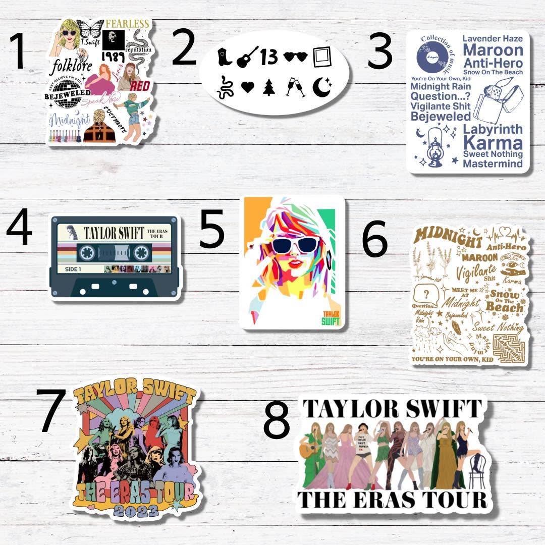 Oily Graphic Creations - Taylor Swift 4 Sticker/Magnet: Matte Vinyl