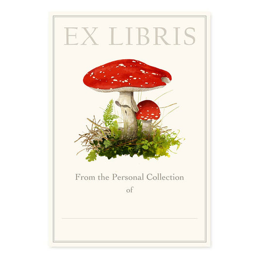Felix Doolittle - Amanita Muscaria Mushroom - Bookplates