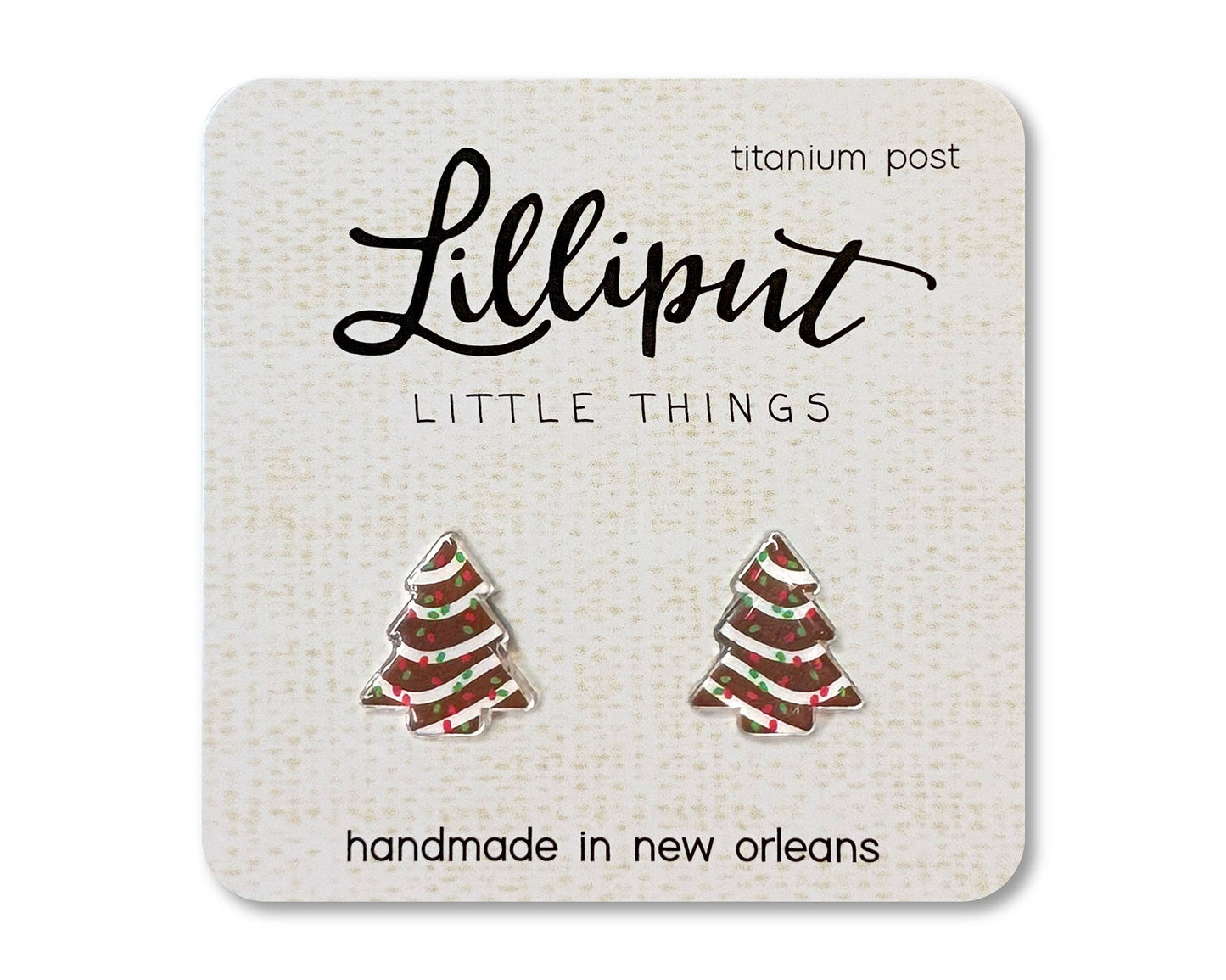 Lilliput Little Things - Christmas Treat Earrings - LIMITED // Christmas Snack Cake: Original
