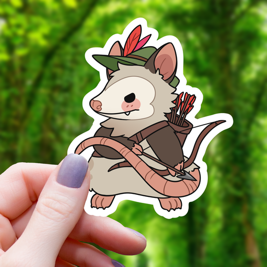 Mimic Gaming Co - Opossum Ranger TTRPG Class Sticker-3"