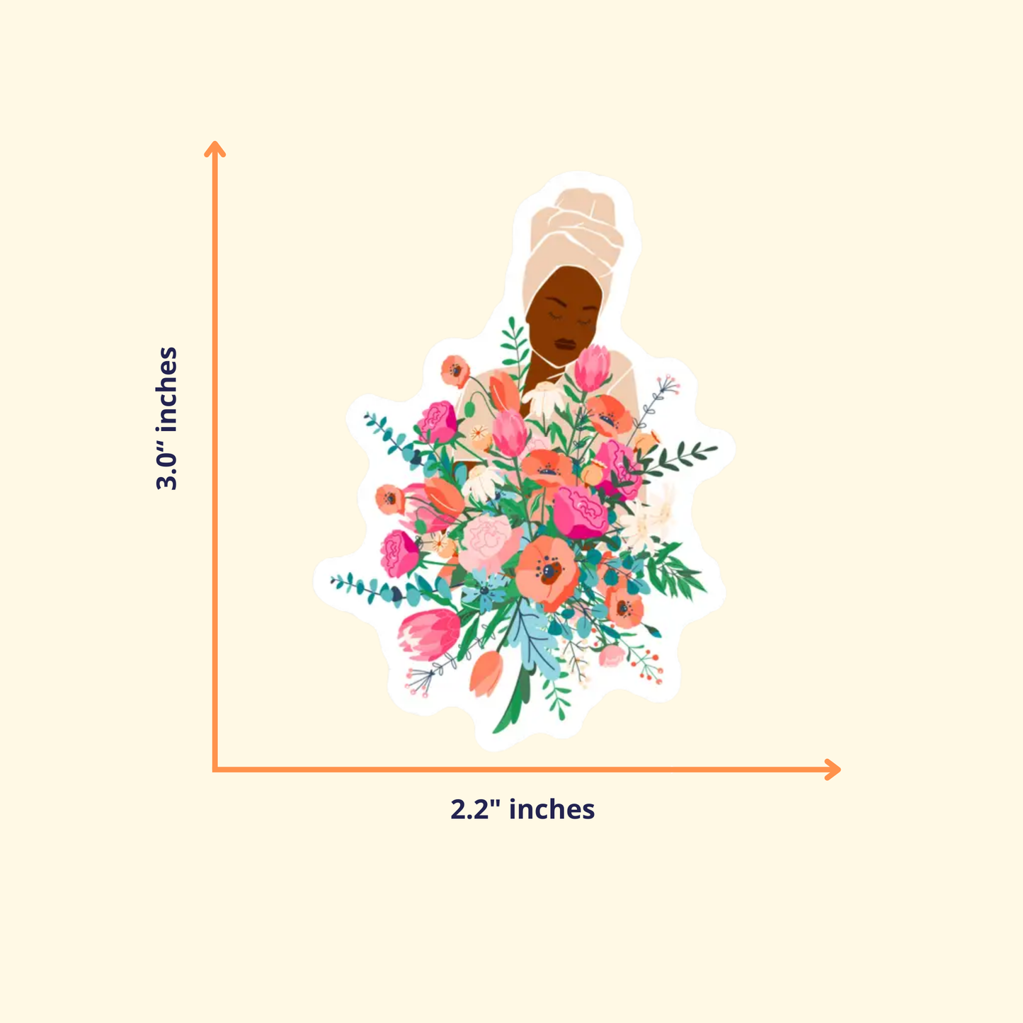 CheerNotes - Bloom | Black Woman | Abundance Stickers | Flowers