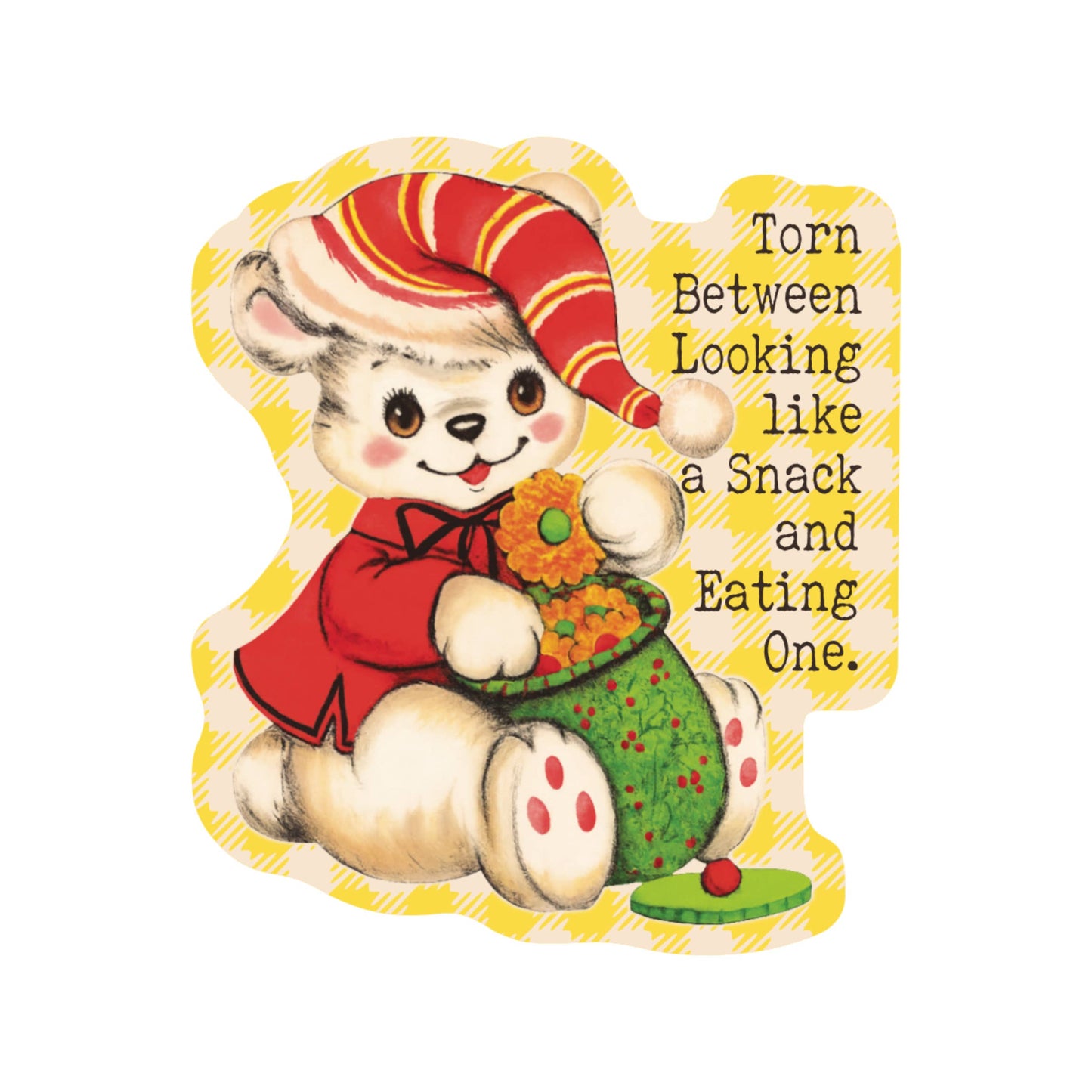 Juju and Moxie - Holiday Christmas Animal Funny High Quality Vinyl Sticker