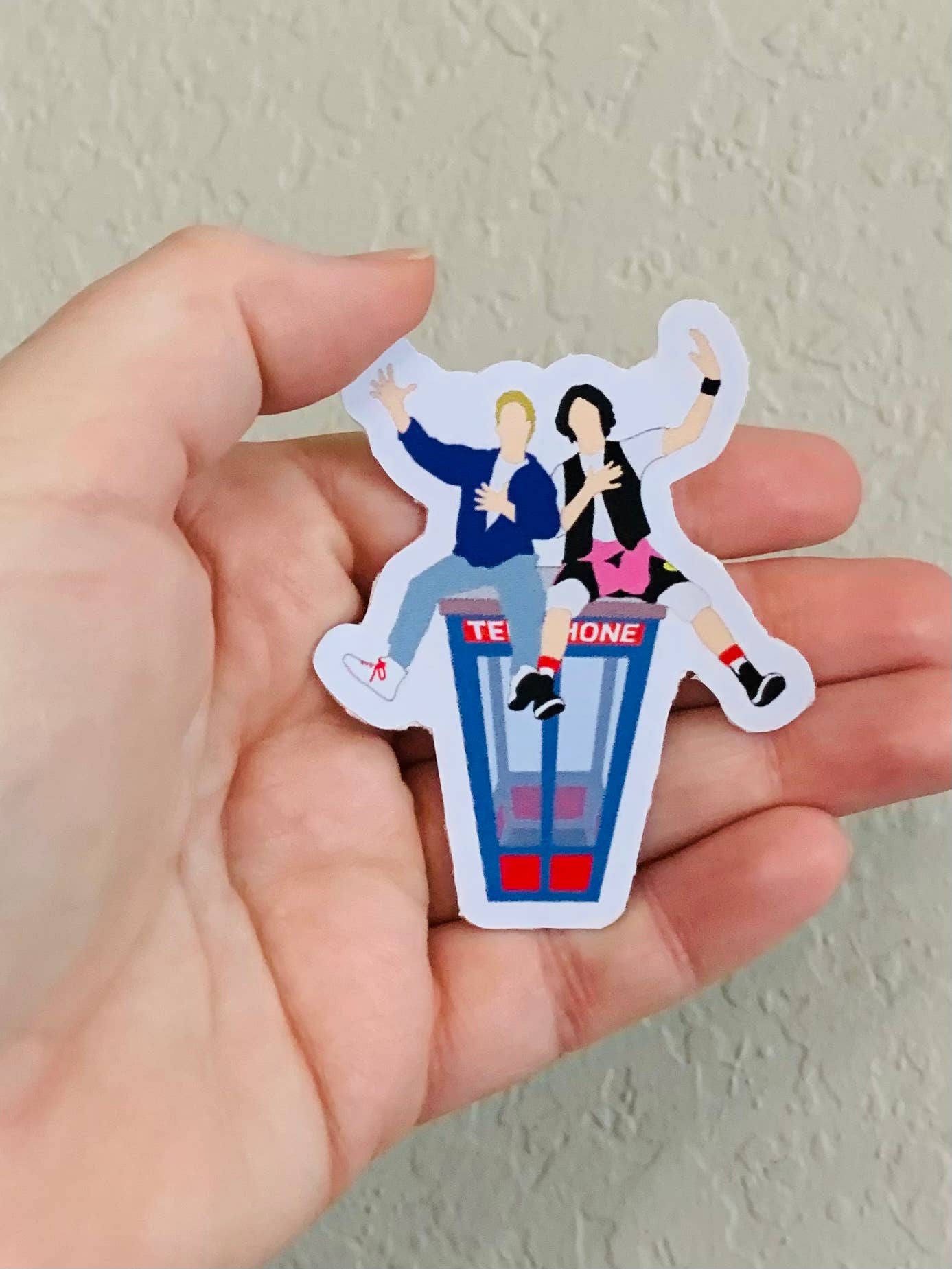 Oily Graphic Creations - Bill and Ted-80s Movie Stickers/Magnet: Matte Vinyl