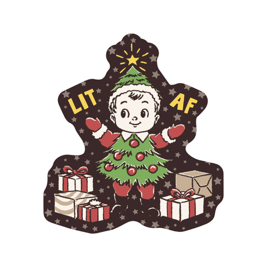 Juju and Moxie - Holiday Christmas Elf Decoration High Quality Vinyl Sticker