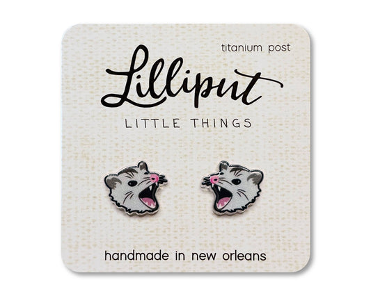 Lilliput Little Things - Possum Earrings // Weirdcore Earrings