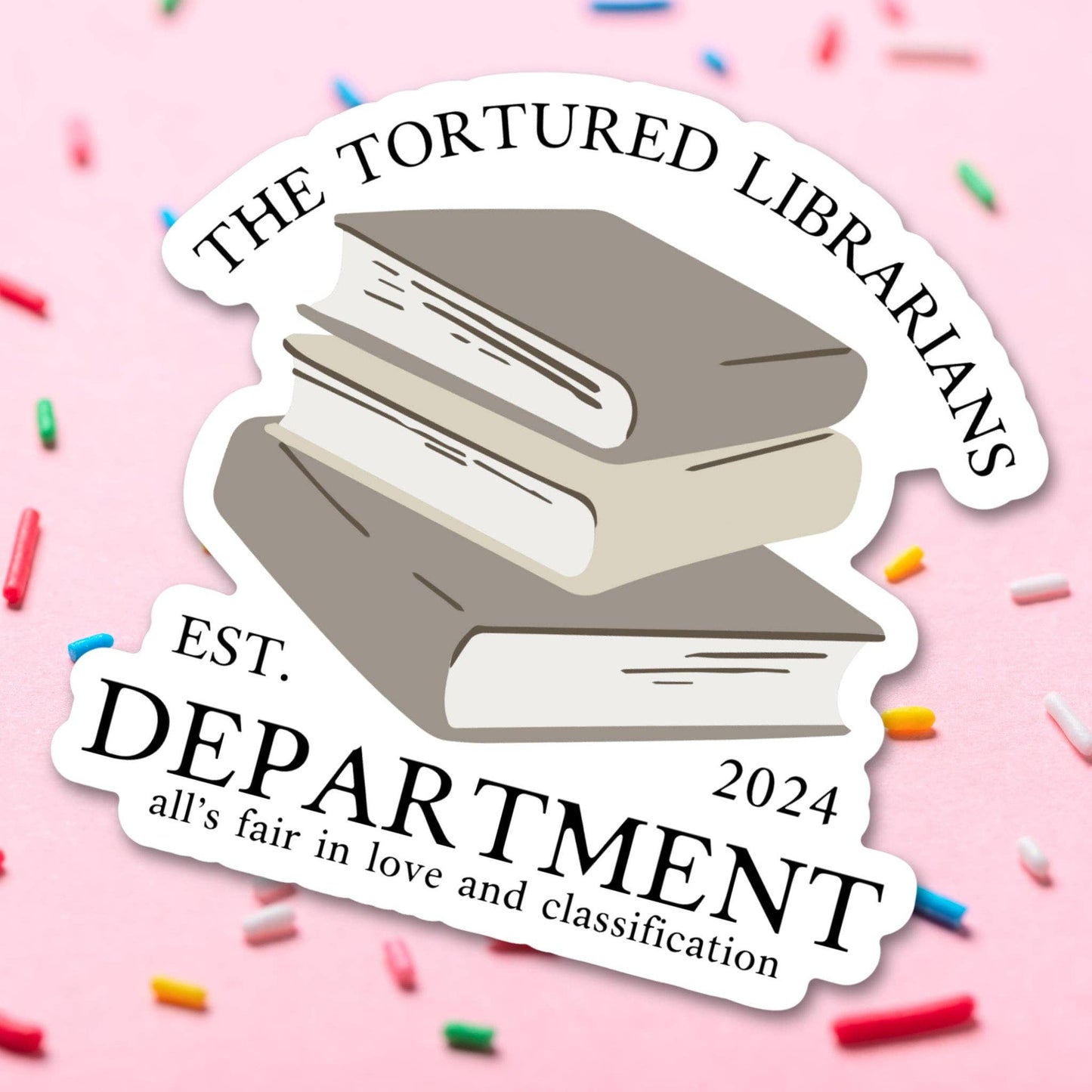Sprinkles Studios - Tortured Librarians Department Vinyl Sticker