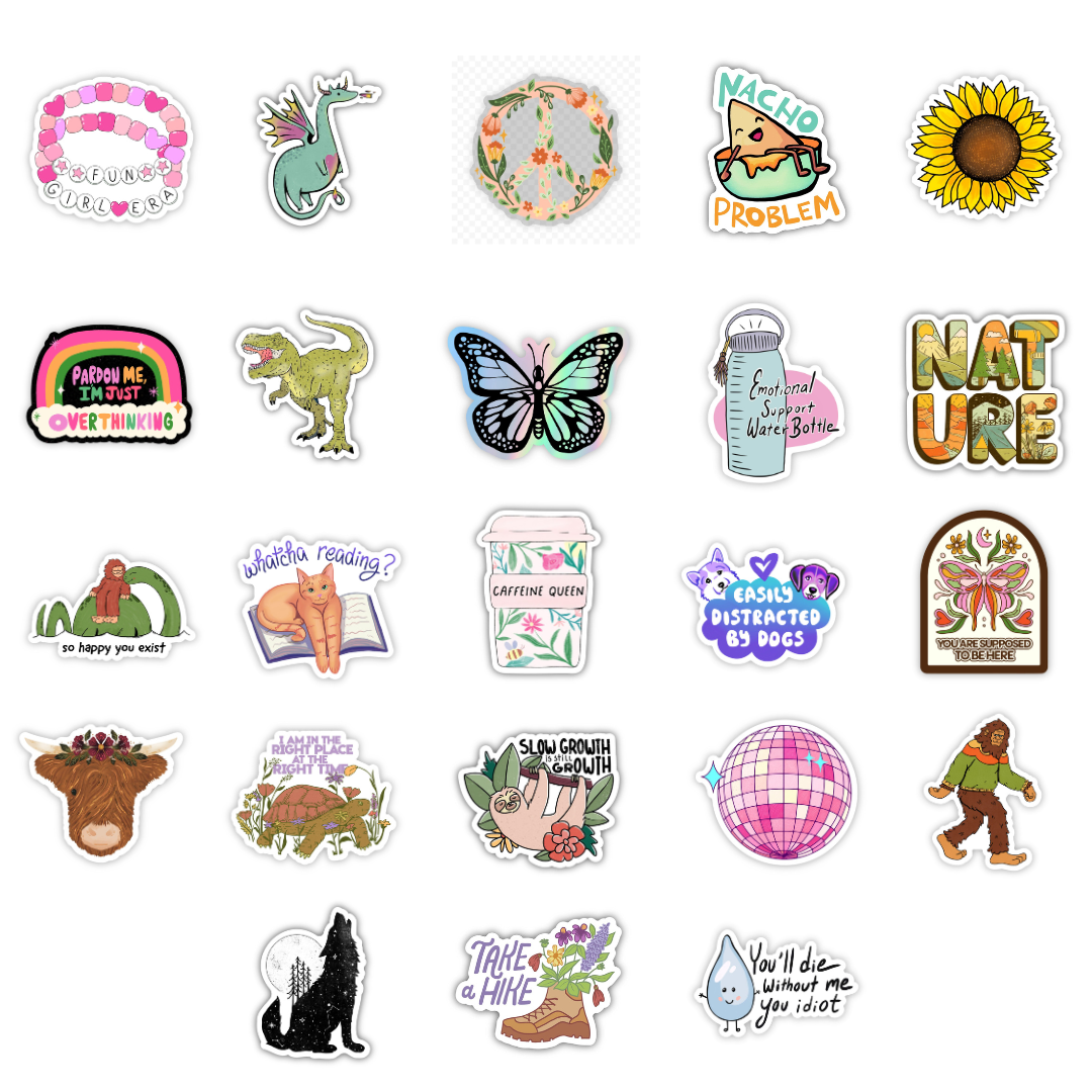 Big Moods - 48 Pocket Wall Sticker Display: 0