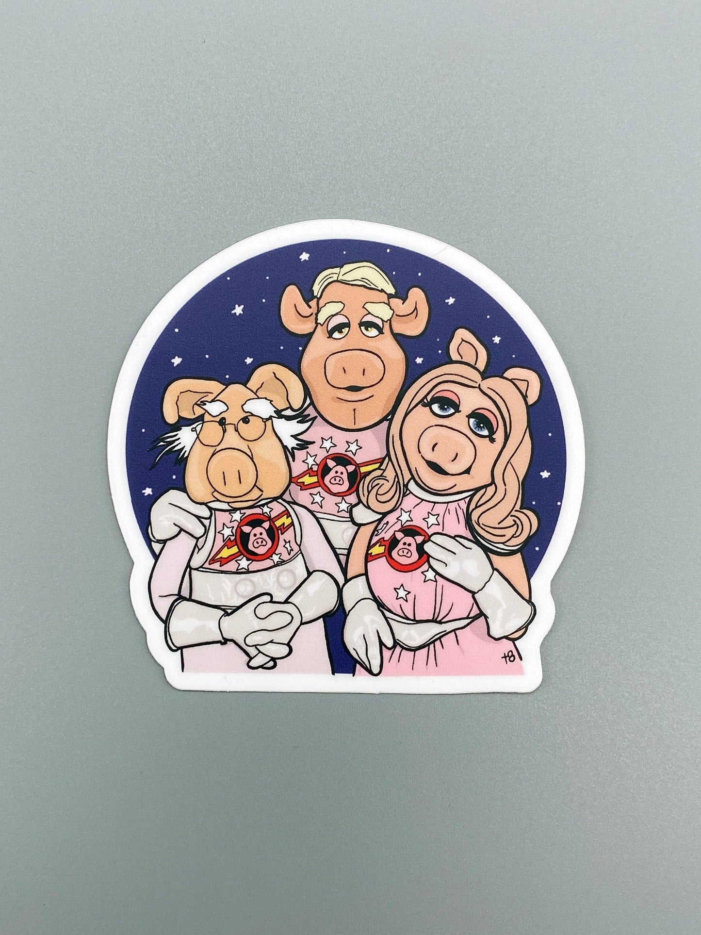 The Red Swan Shop - Vinyl Decal - Pigs In Space - The Muppets