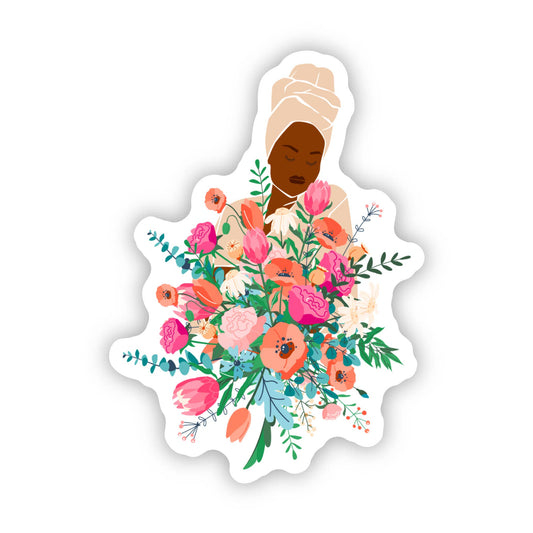 CheerNotes - Bloom | Black Woman | Abundance Stickers | Flowers