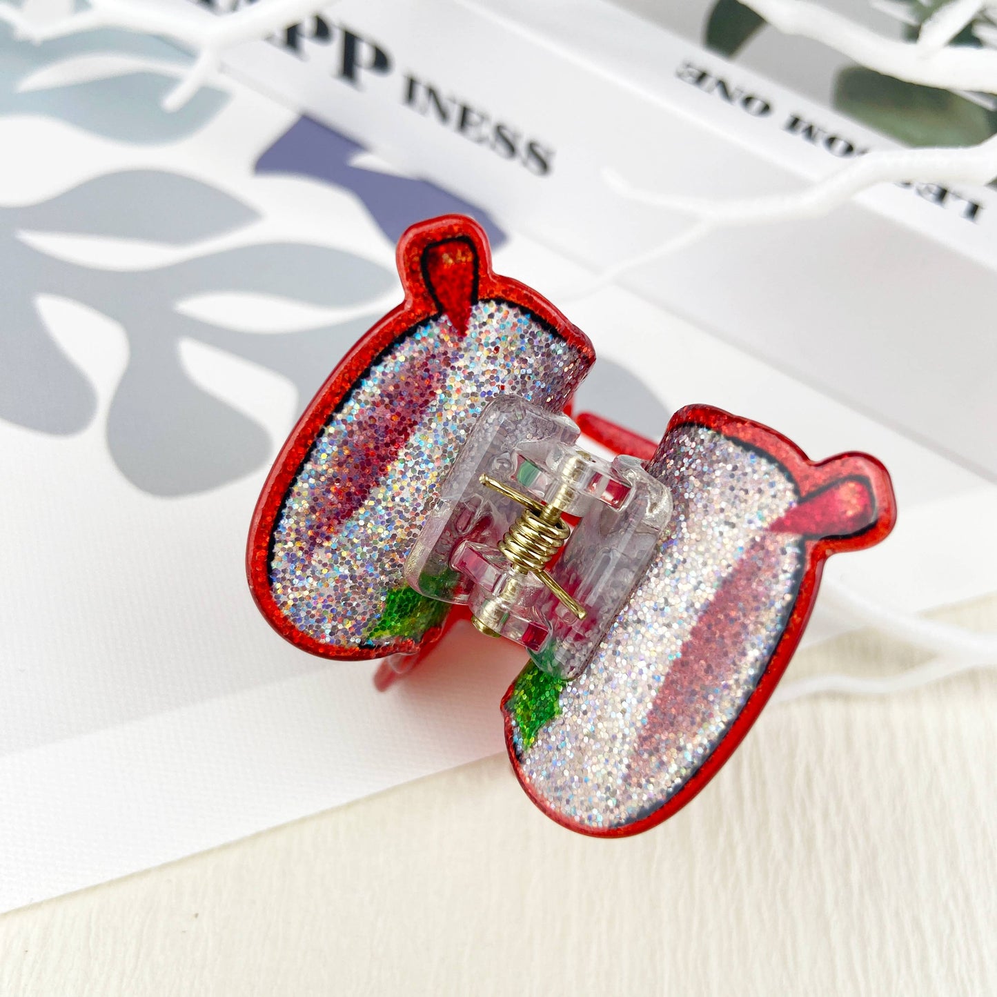 mildstyles - Christmas tree hair claw clip: Snowflake