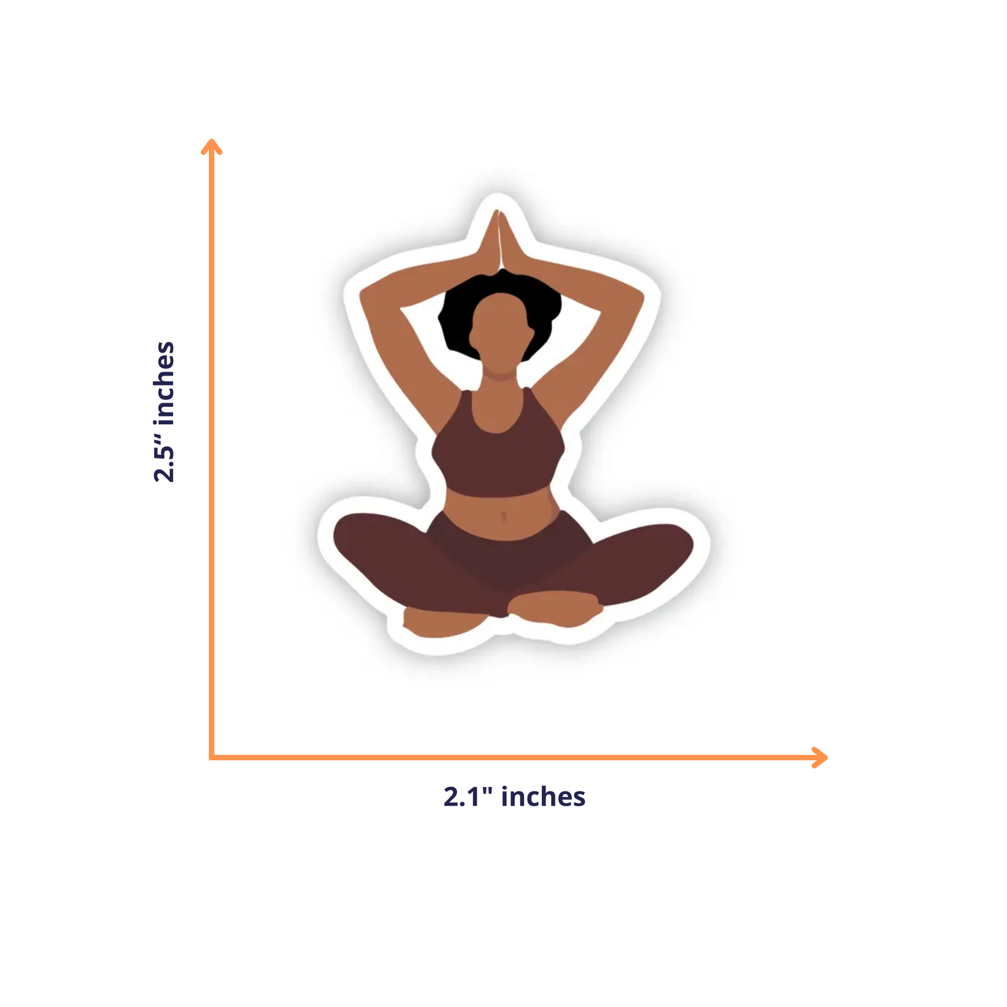 CheerNotes -  Yogi Stickers | Black Woman, Self-Care | Yoga & Wellness