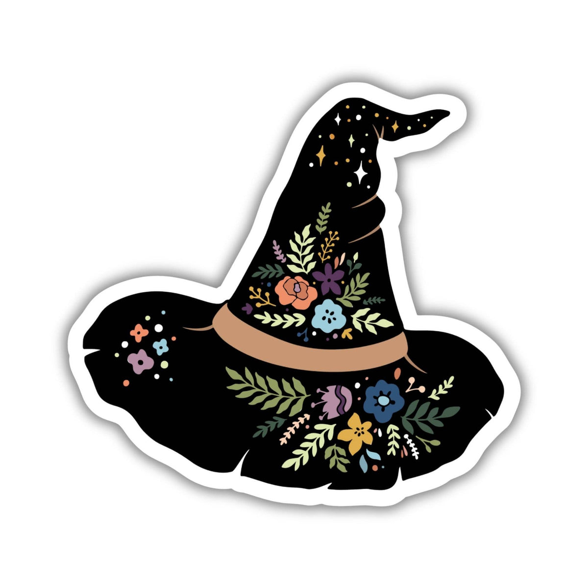 Kingdom of Threads - Magical Boho Witch Hat Sticker, 3-inch