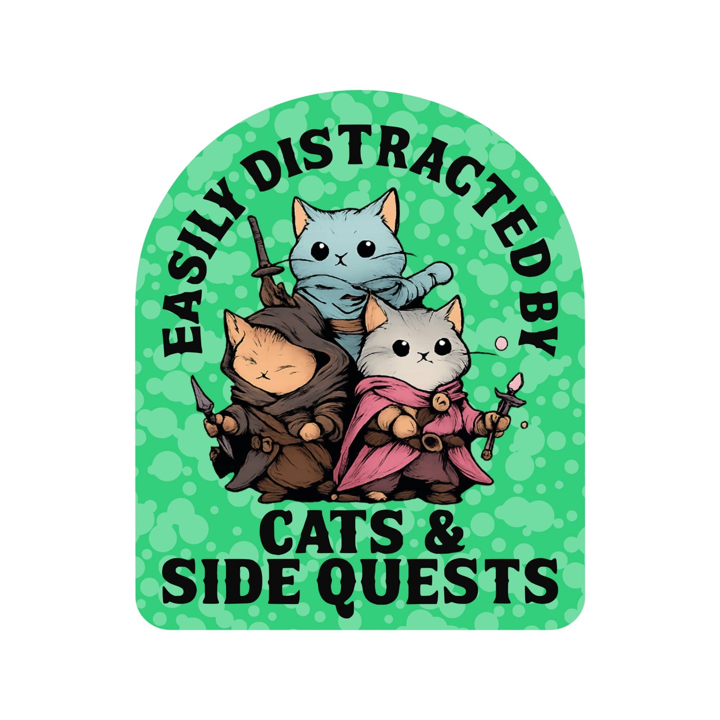 Juju and Moxie - Kitty Cat Role Play Game Magic High Quality Vinyl Sticker