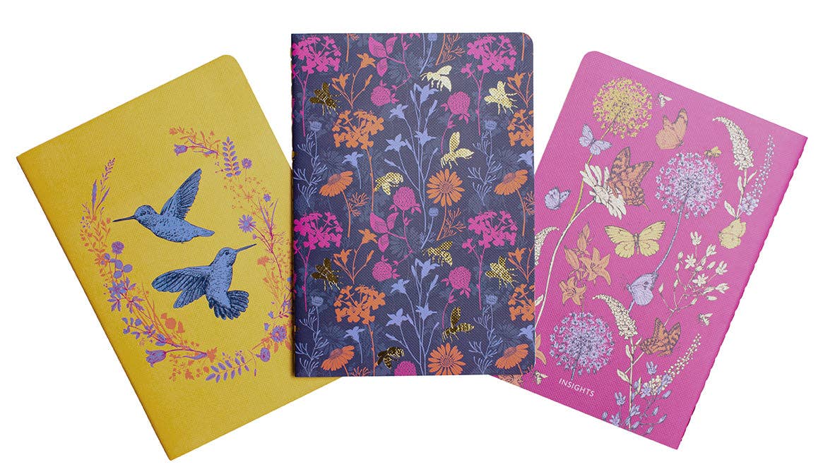 Insight Editions - Pollinators Sewn Notebook Collection (Set of 3)