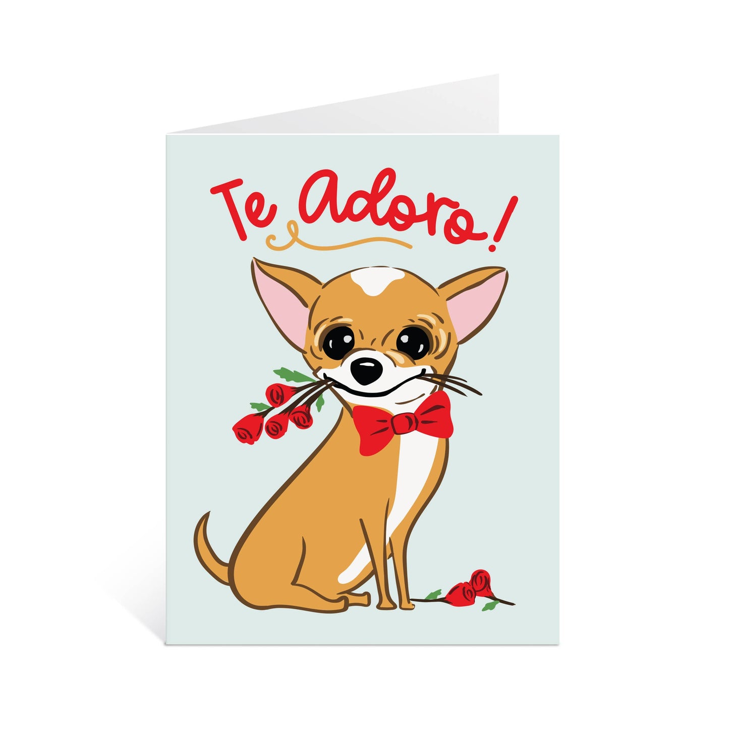 Lucy Loves Paper - Te Adoro Chihuahua Dog | Love Card in Spanish (A2)