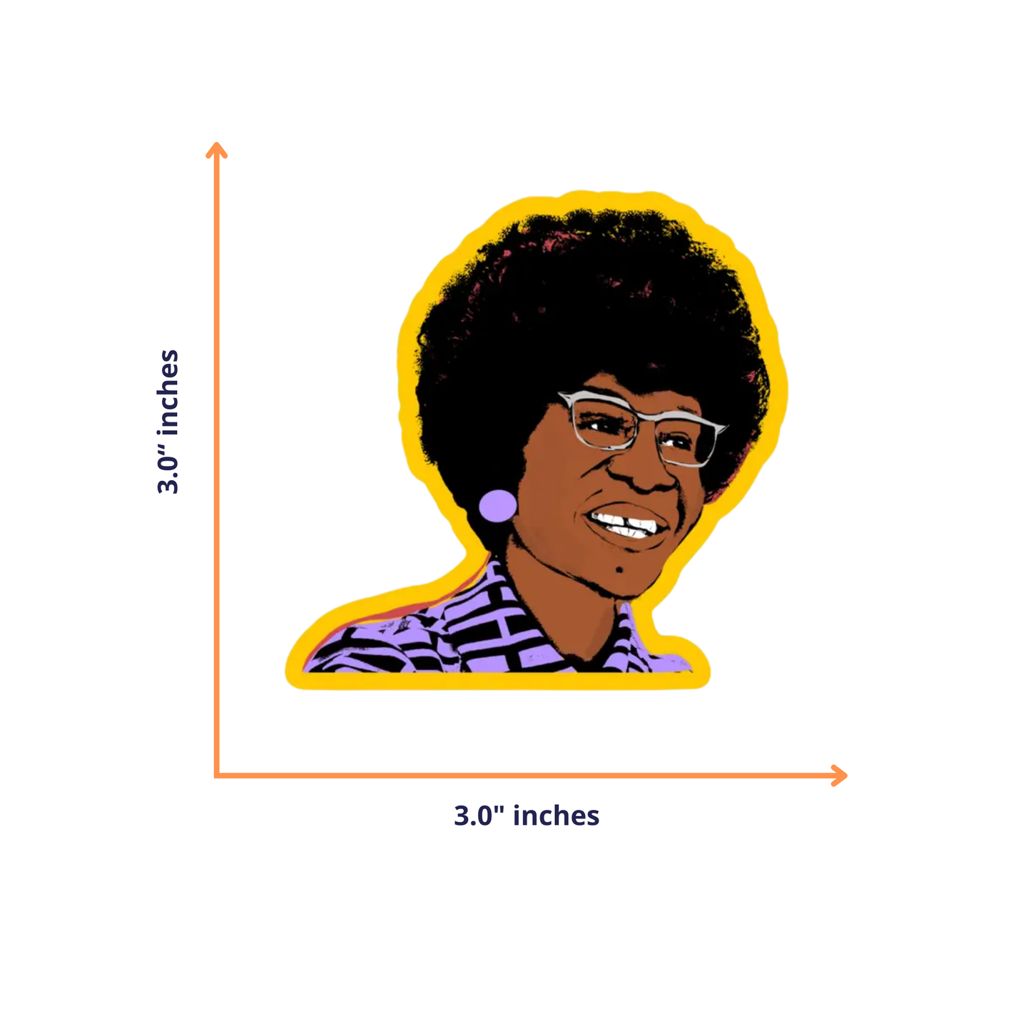 CheerNotes Greeting Cards & Stationery -  Shirley Chisholm Stickers | Civil Rights Icon | Activists
