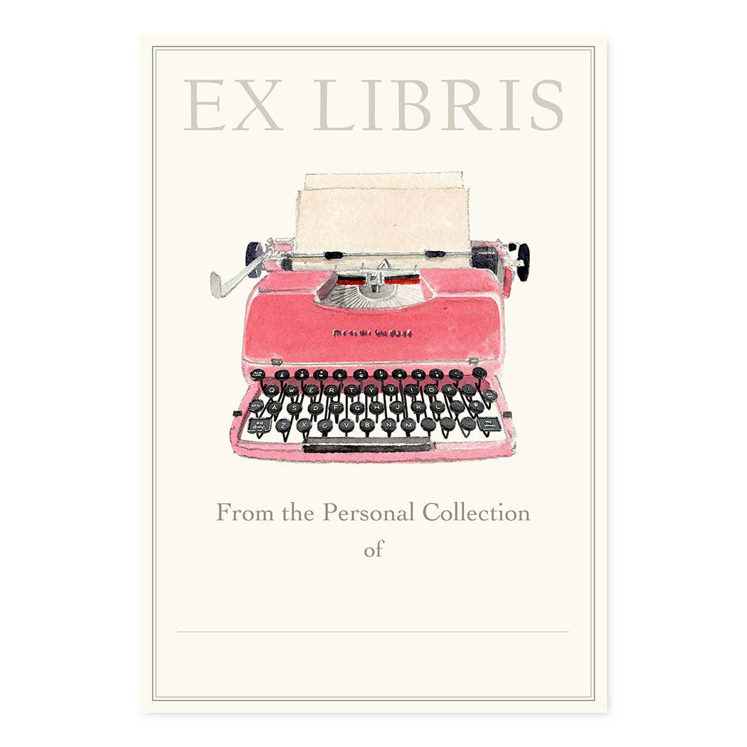 Felix Doolittle - Retro Typewriter -- Bookplates