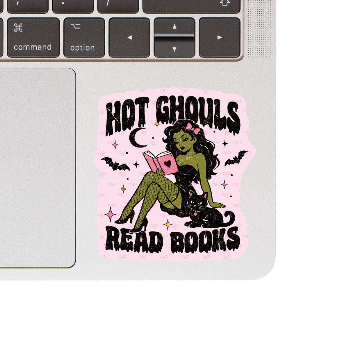 Juju and Moxie - Hot Ghouls Read Books Halloween High Quality Vinyl Sticker