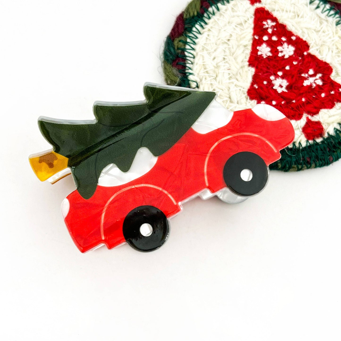 mildstyles - Christmas Festive Acrylic Printed Hair Claw: F