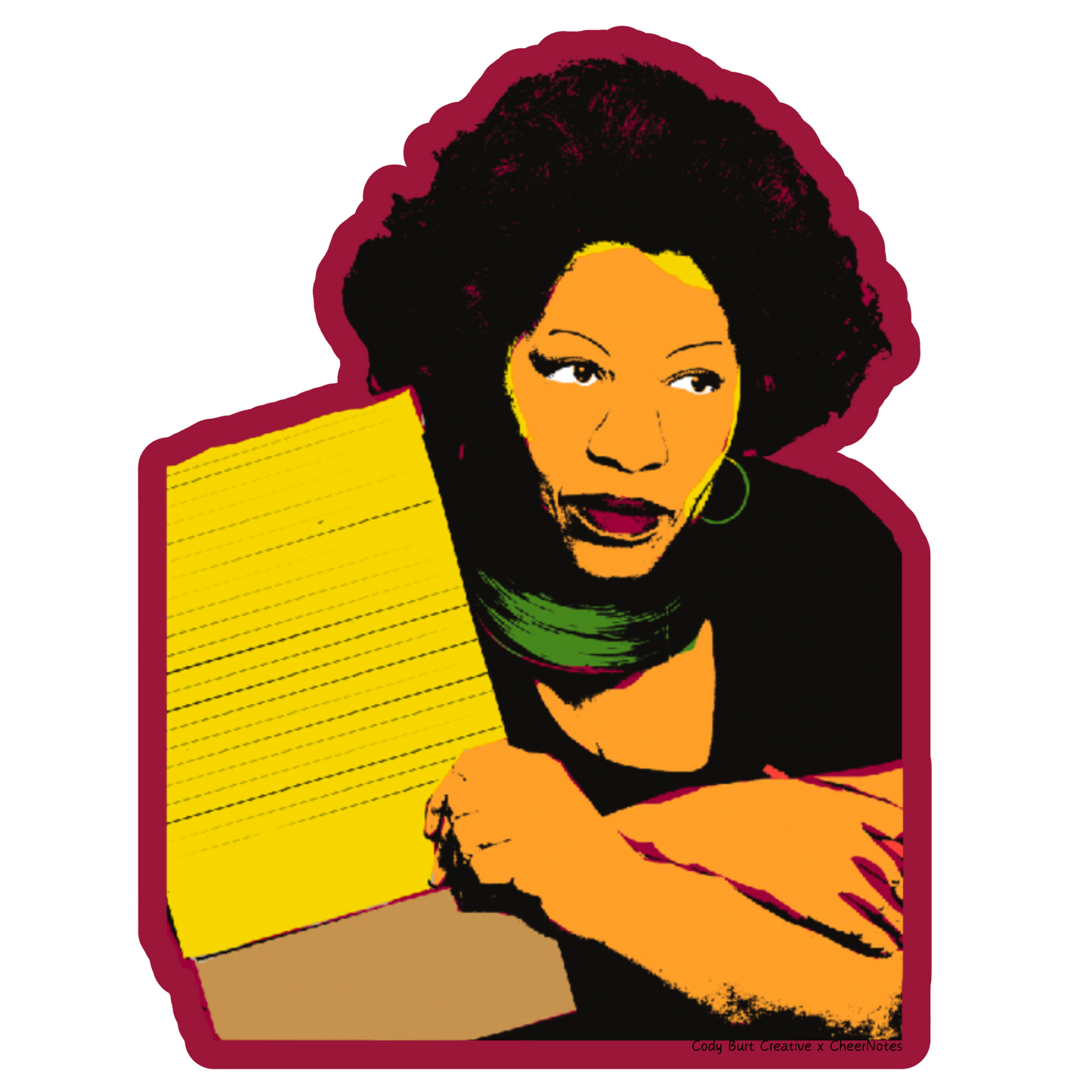 CheerNotes -  Toni Morrison Stickers | Black Literary Icon, Book Lover