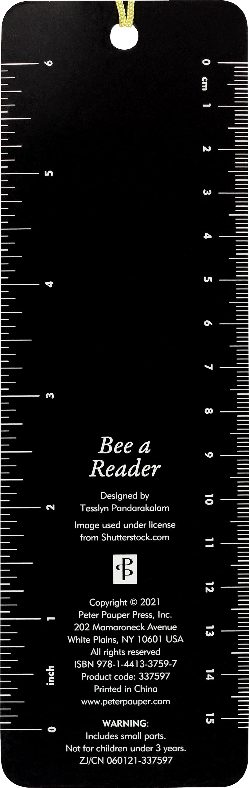 Peter Pauper Press - Bee a Reader Children's Bookmark