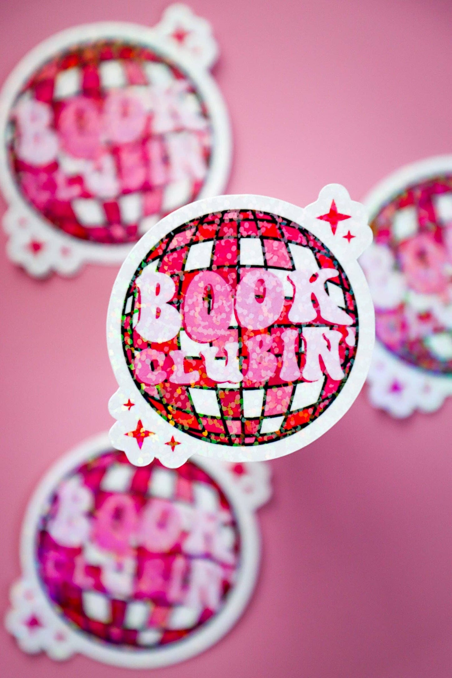 Furever Booked - Book Clubin Glitter Sticker