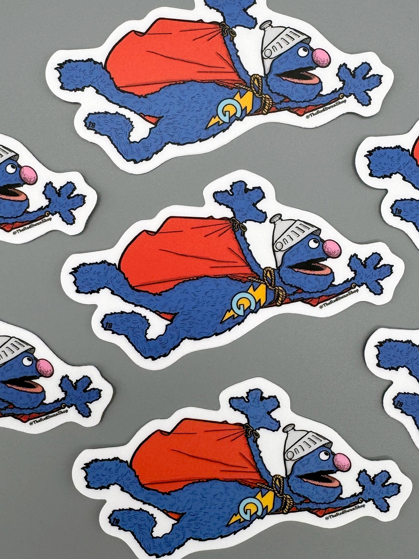 The Red Swan Shop - Vinyl Decal - Super Grover