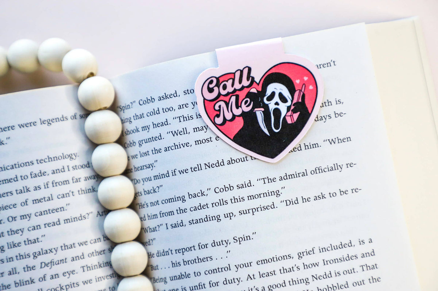 Furever Booked - Ghost Face Call Me Magnetic Bookmark