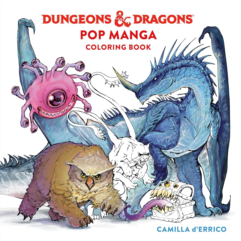 Dungeons & Dragons Pop Manga Coloring Book cover image