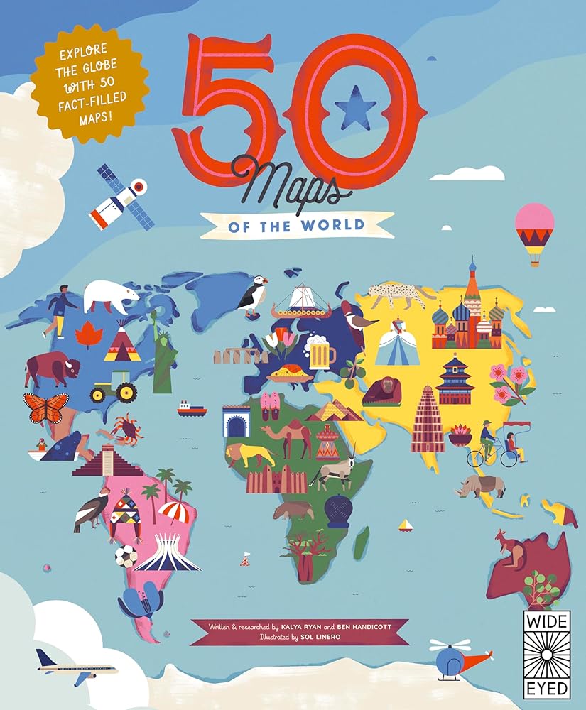 50 Maps of the World: Explore the globe with 50 fact-filled maps! (Americana) cover image