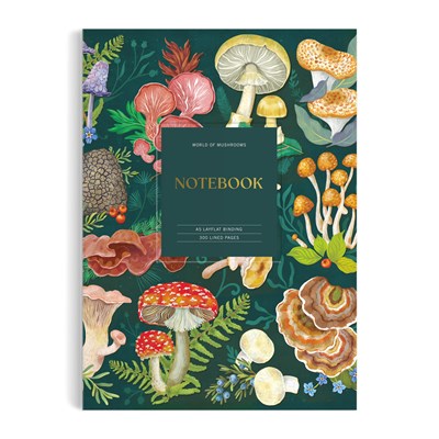 World of Mushrooms Premium A5 Notebook