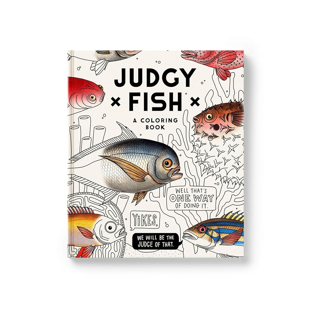 Judgy Fish Coloring Book cover image