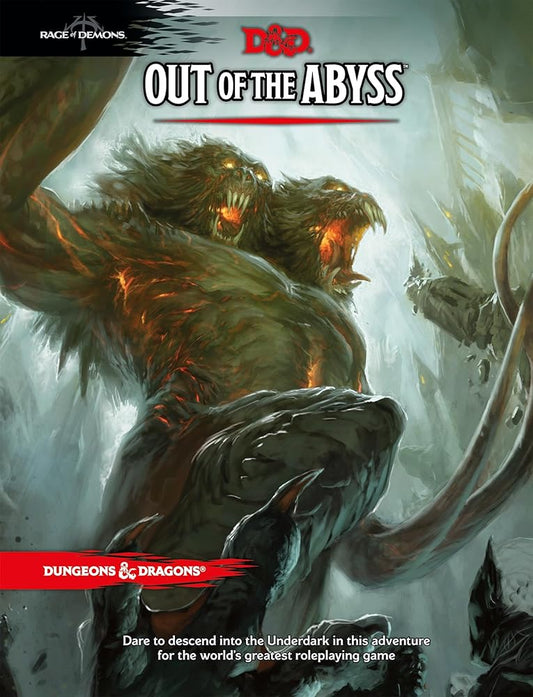 Wizzards of the Coast D&D Dungeons & Dragons Out of the Abyss Hardcover: Rage of Demons cover image