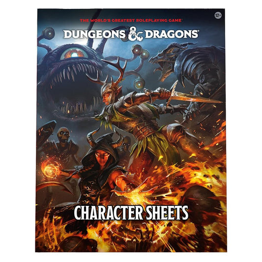 D&D Dungeons & Dragons Character Sheets cover image