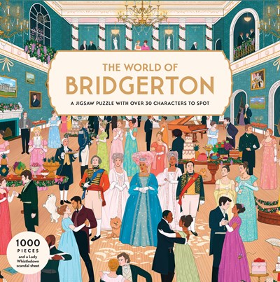 The World of Bridgerton 1000 Piece Puzzle A 1000-piece jigsaw puzzle with over 30 characters to spot