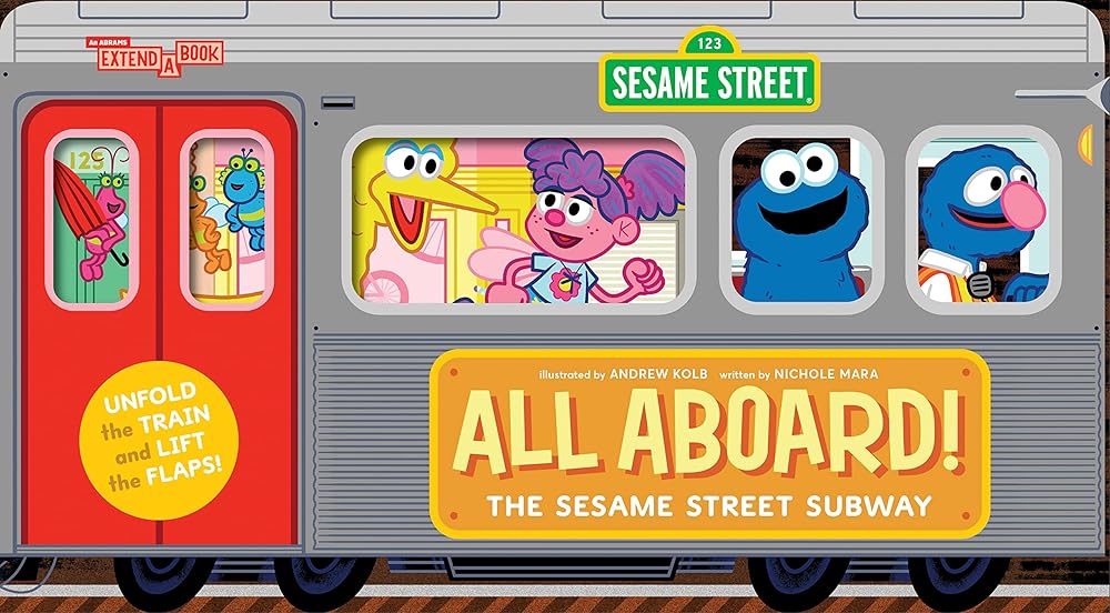 All Aboard! The Sesame Street Subway (An Abrams Extend-a-Book) cover image