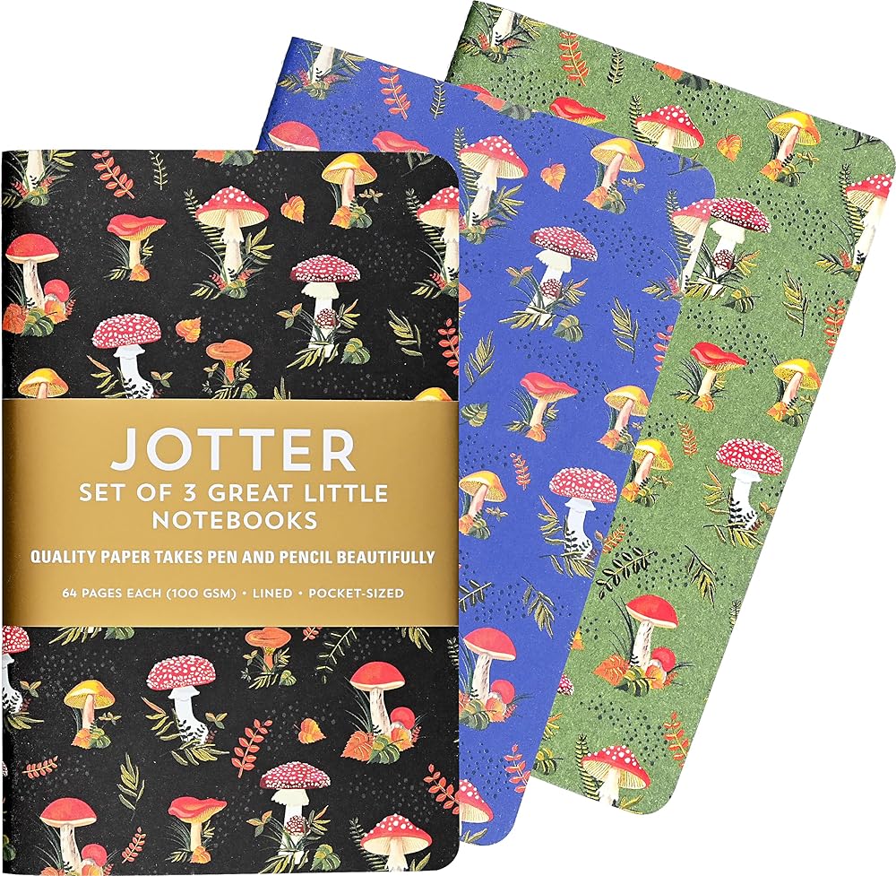 Mushrooms Jotter Notebooks (Set of 3) cover image