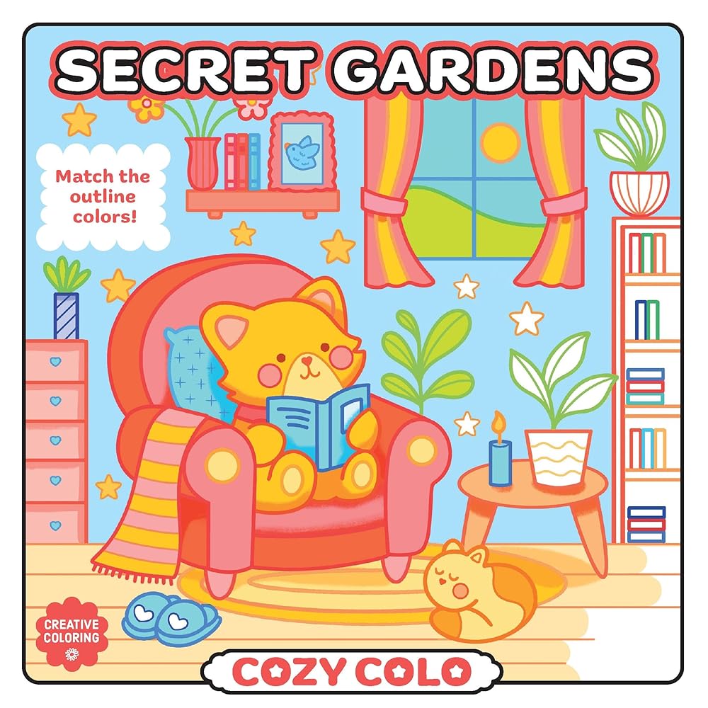 Secret Gardens (Cozy Coloring) cover image