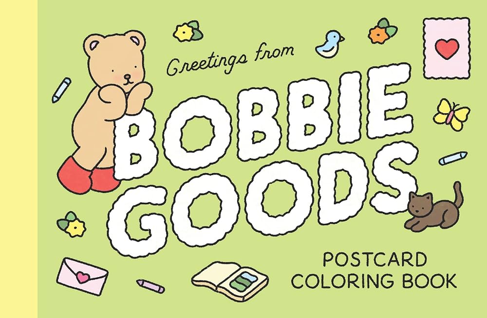 Bobbie Goods Postcard Coloring Book: 20 Postcards (Official Bobbie Goods) cover image