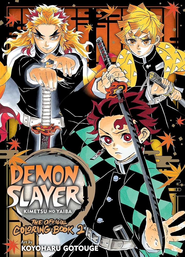 Demon Slayer: Kimetsu no Yaiba: The Official Coloring Book 2 cover image