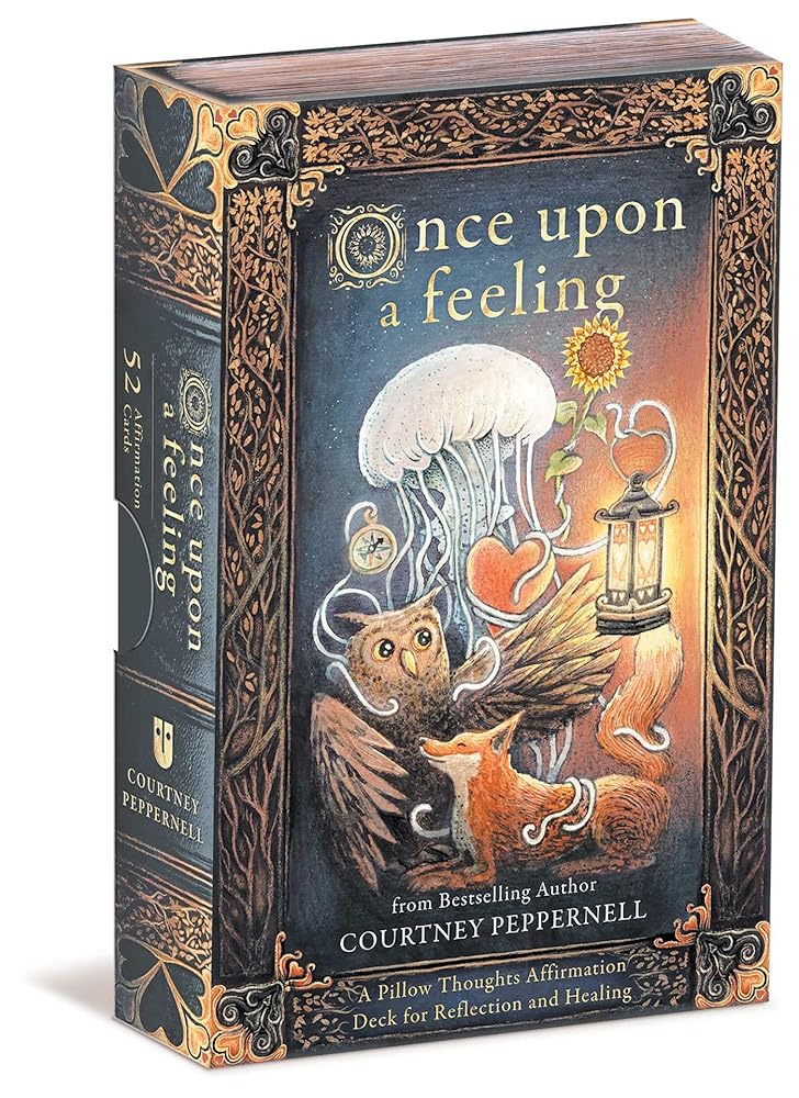 Once Upon a Feeling: A Pillow Thoughts Affirmation Deck for Reflection and Healing cover image