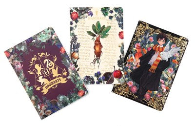 Harry Potter: Floral Fantasy Planner Notebook Collection (Set of 3): (Harry Potter School Planner School, Harry Potter Gift, Harry Potter Stationery,