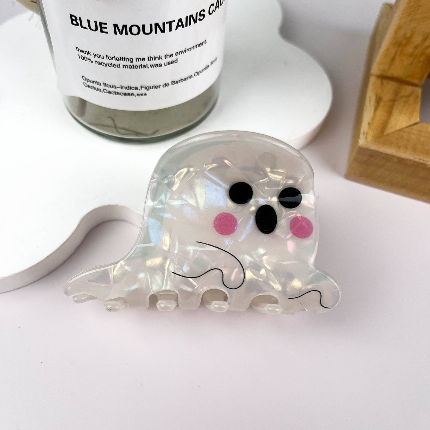 mildstyles - White Ghost Halloween Hair Clip: GhostE