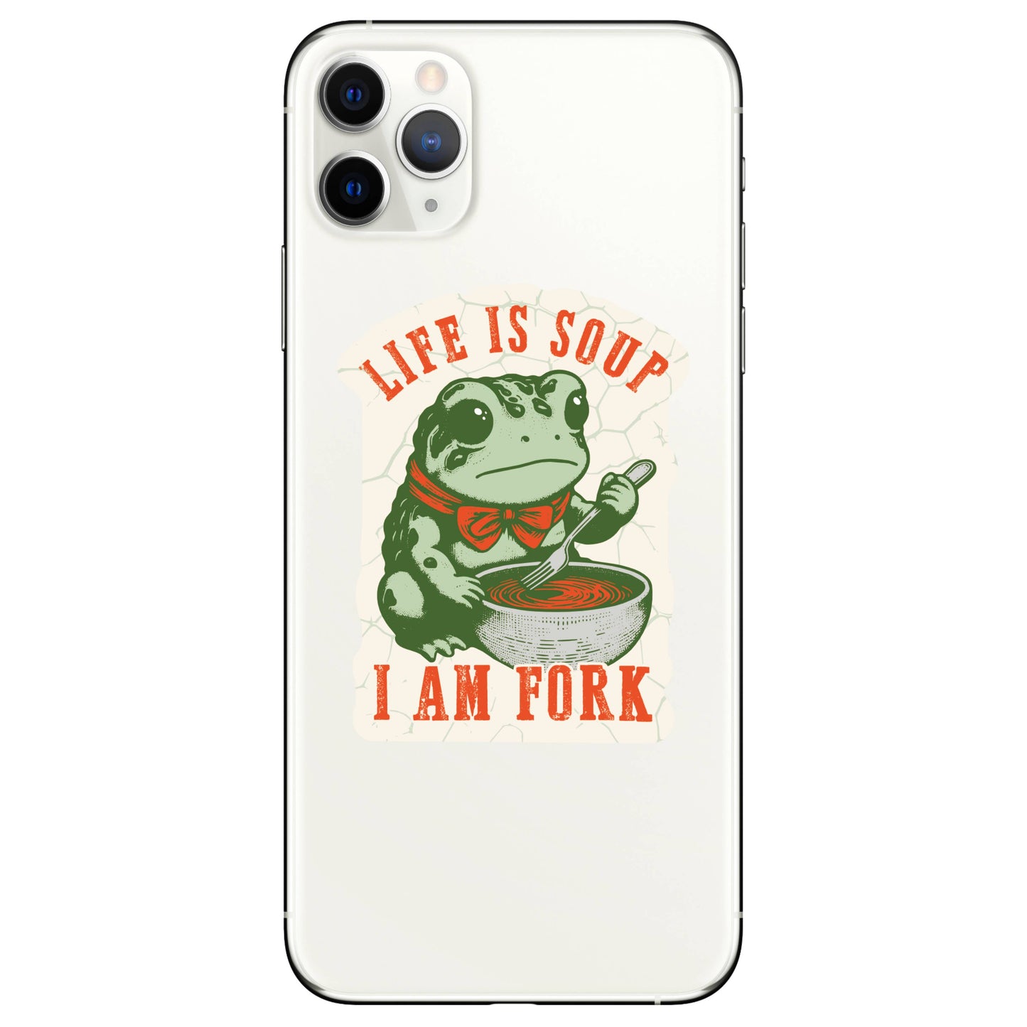 Juju and Moxie - Funny Frog Soup Life Sarcasm High Quality Vinyl Sticker