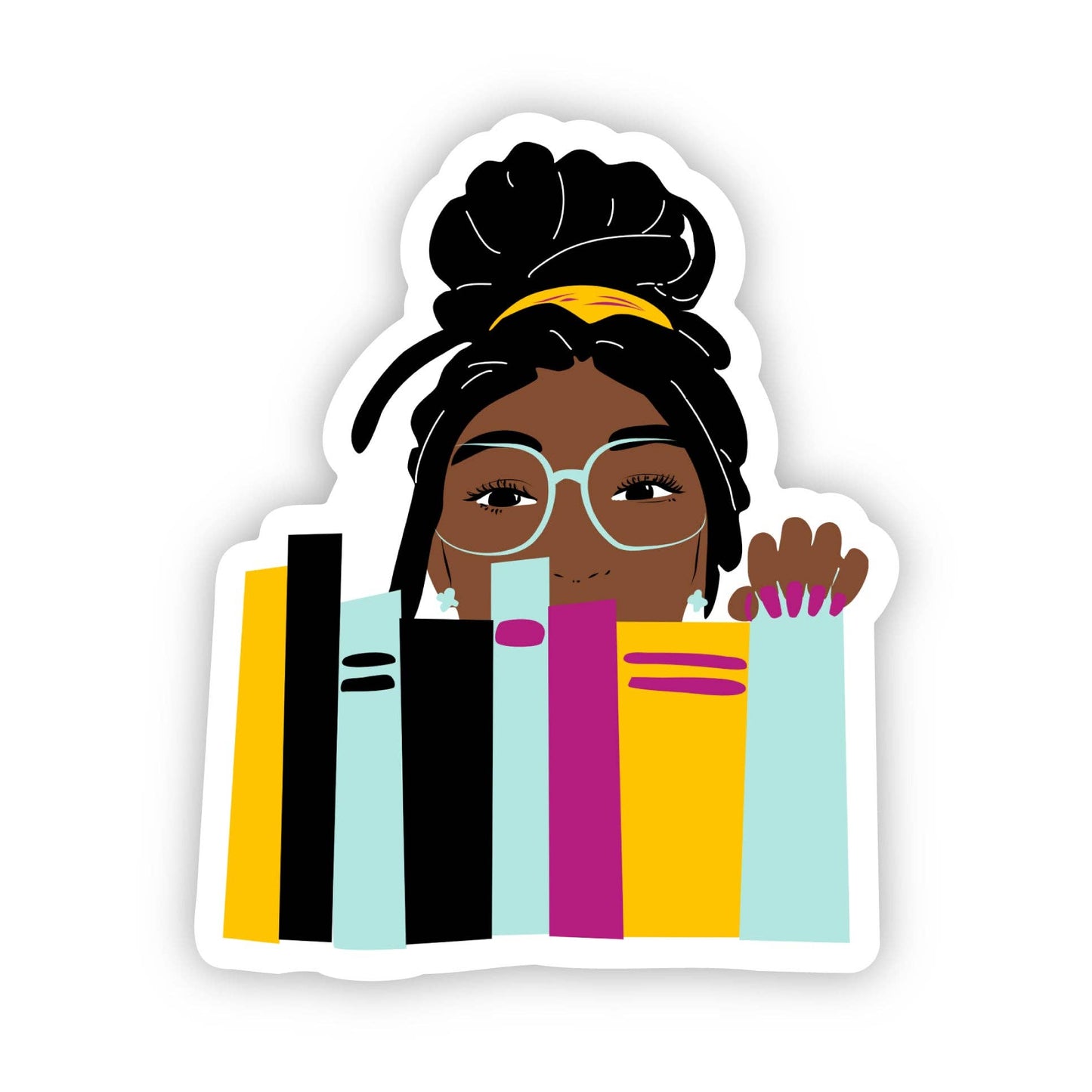CheerNotes - My Book Shelf Stickers | Black Girl Book Lover | Bookish