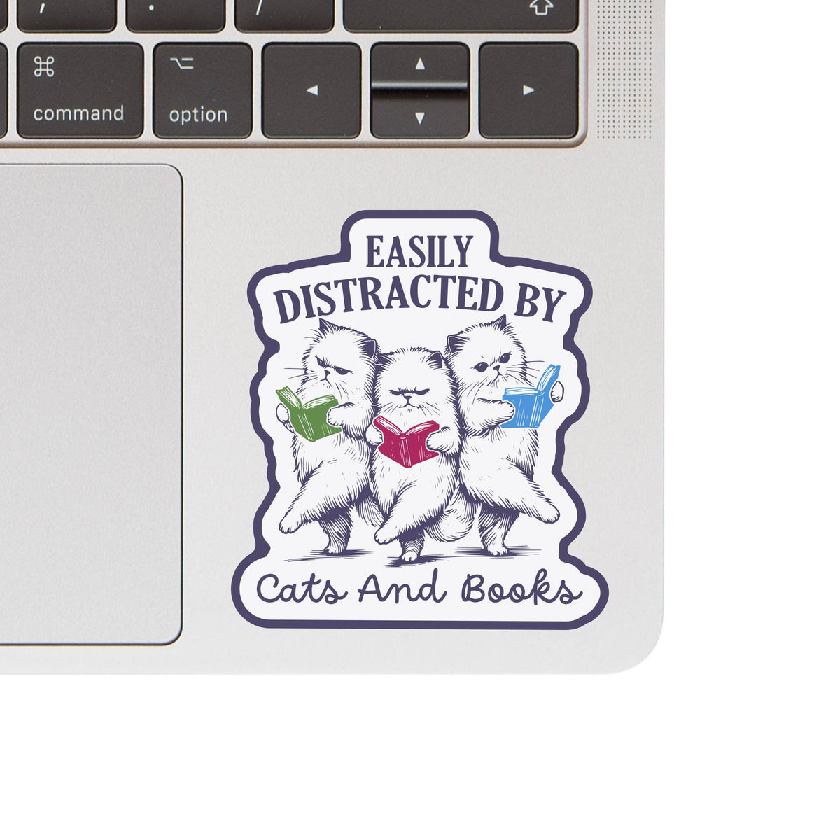 Juju and Moxie - Adorable Kitty Cat Book Read High Quality Vinyl Sticker