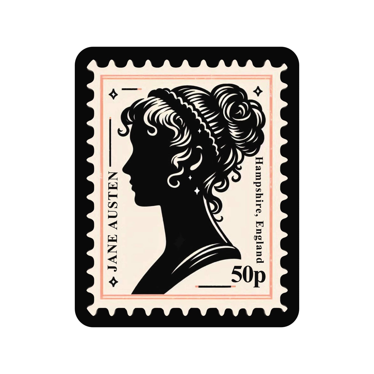 Juju and Moxie - Jane Austen Feminist Book Read High Quality Vinyl Sticker
