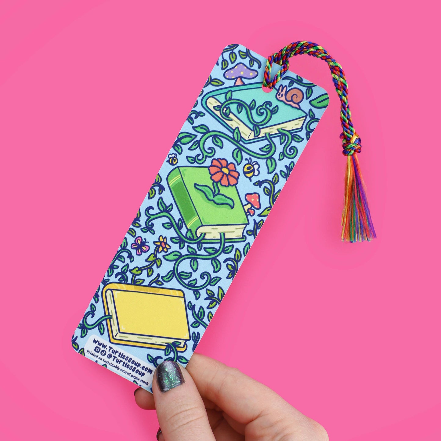 Turtle's Soup - Let Your Imagination Bloom Reader Gift Bookmark with Tassel