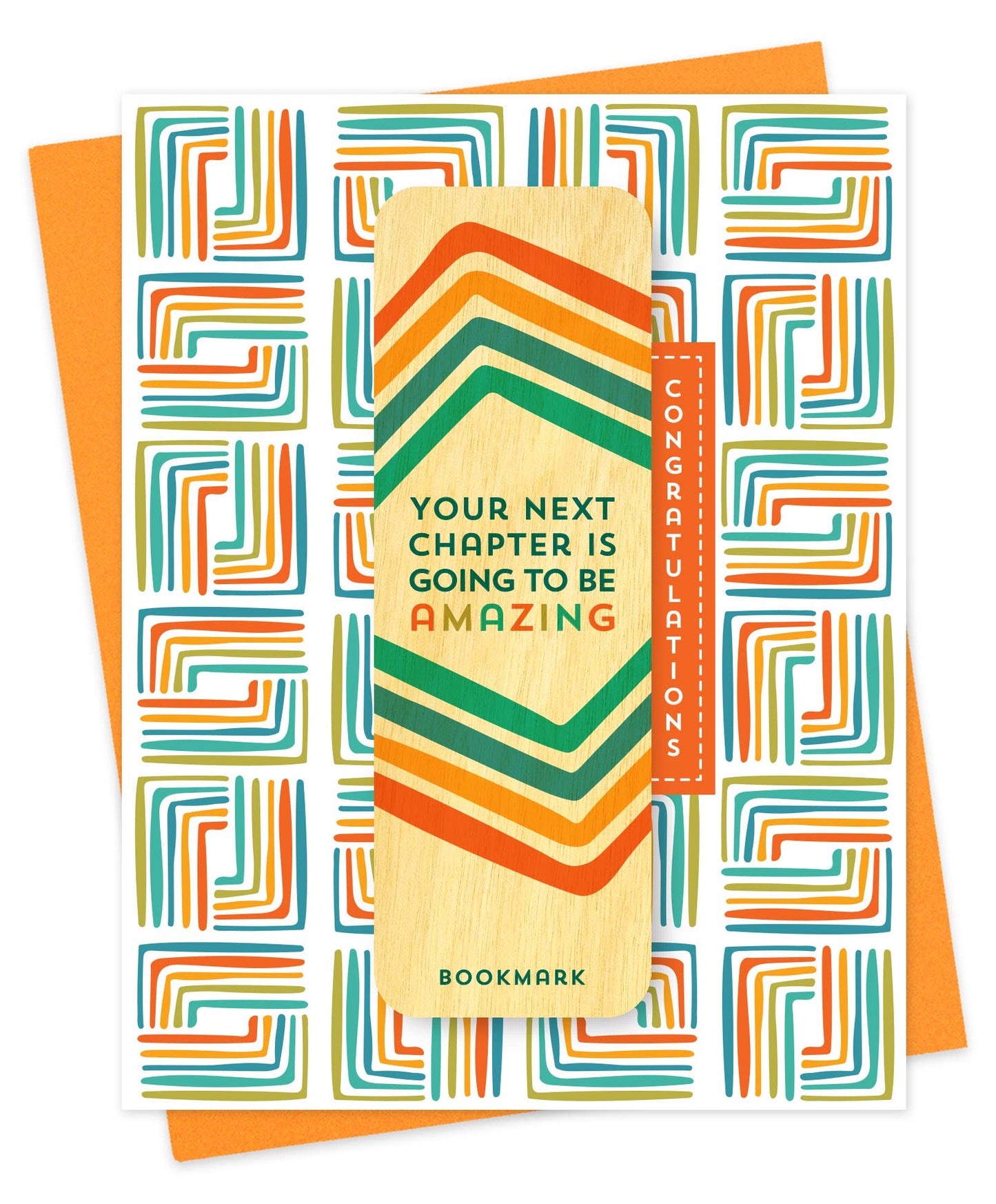 Night Owl Paper Goods - Congrats Chapter Bookmark Congratulations Card