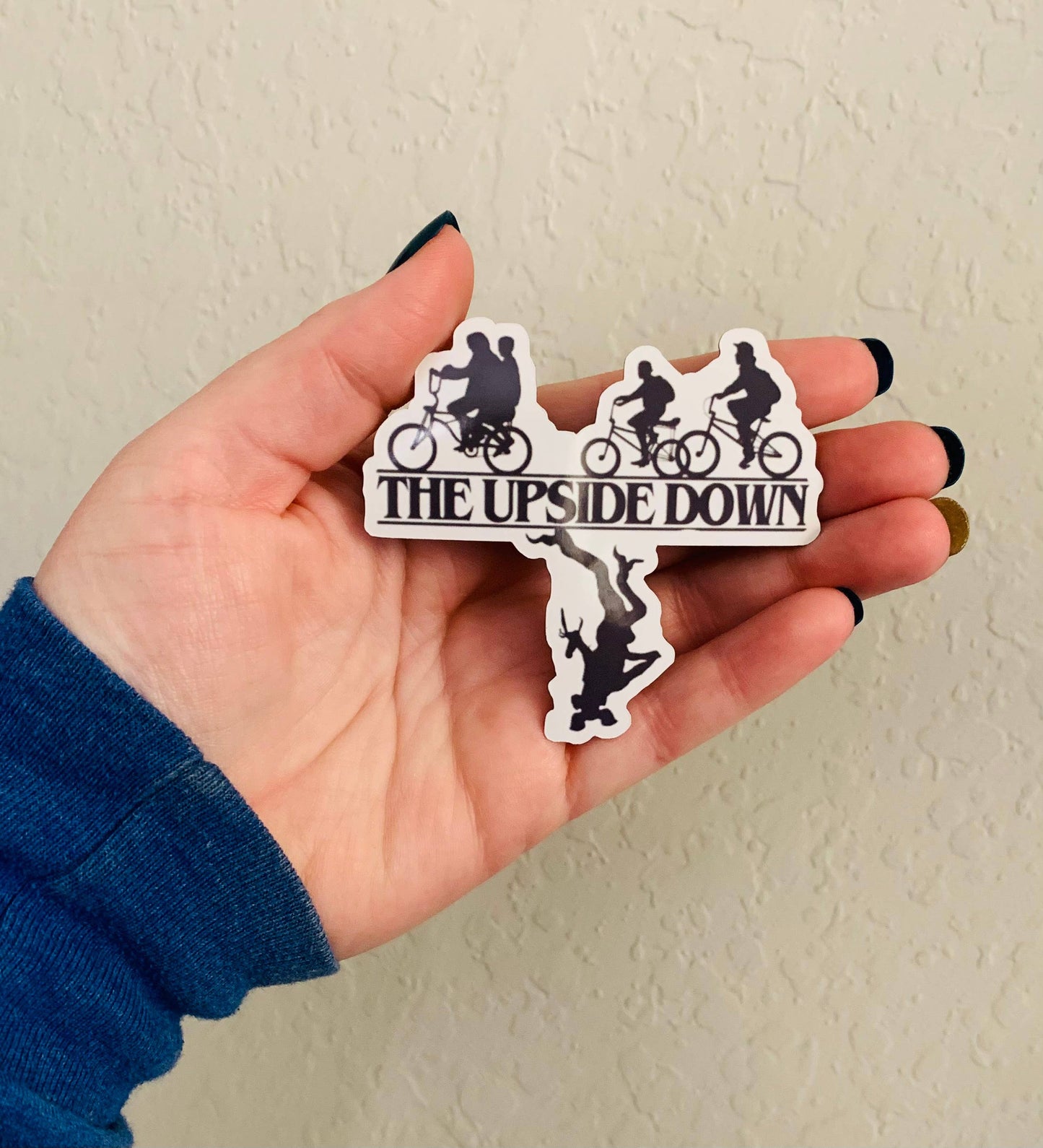 Oily Graphic Creations - Upside Down-Stranger Things Sticker/Magnet: Glossy Vinyl